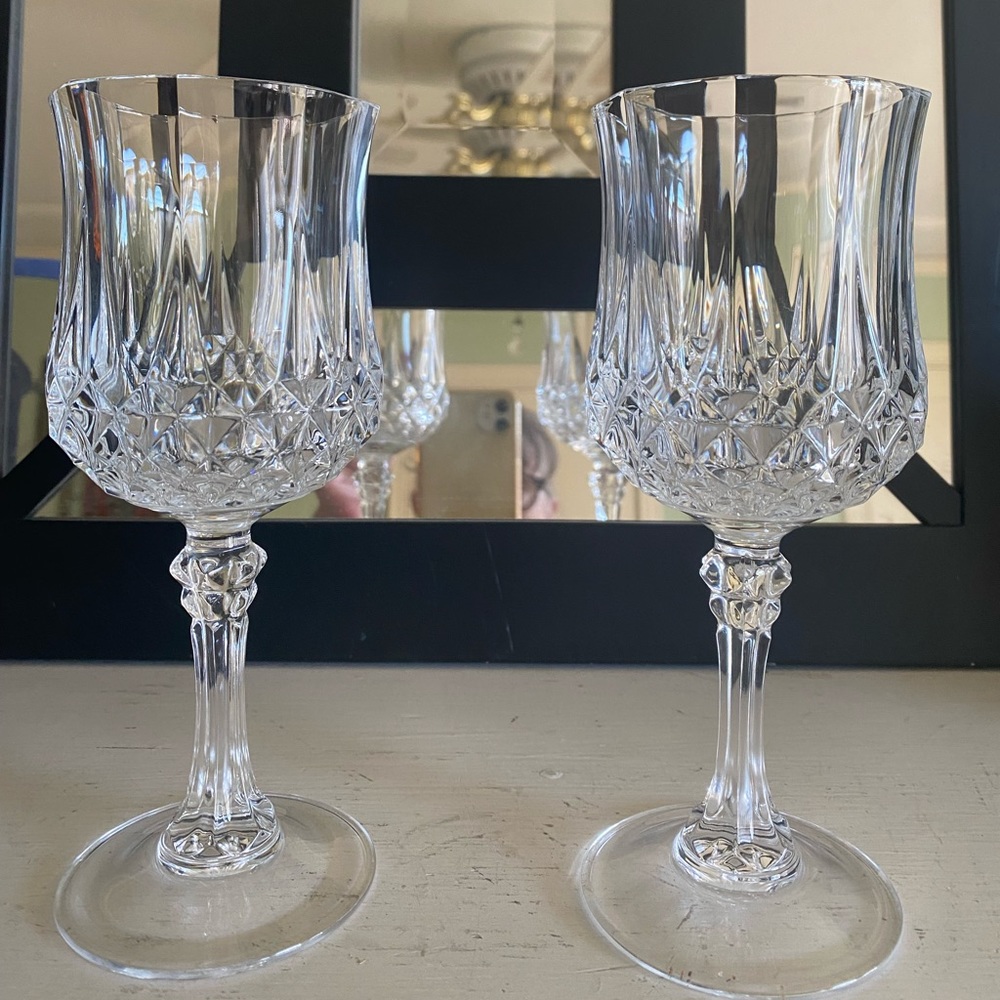 Cristal D'Arques Longchamp water goblets/glasses